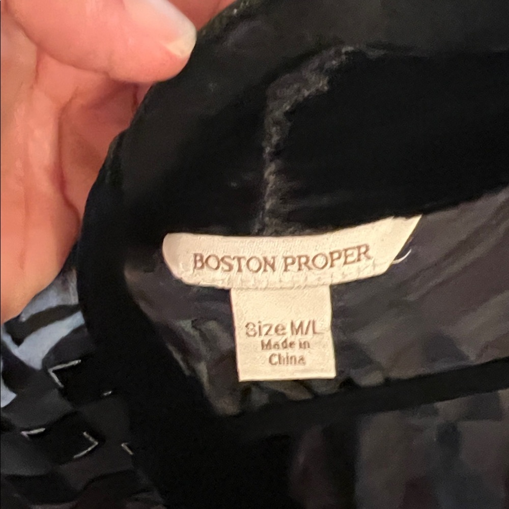 Boston Proper Black kimono